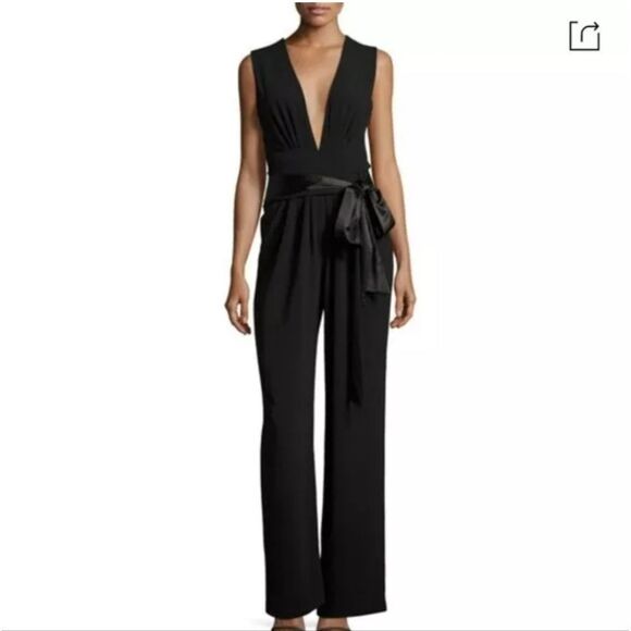 NWT Halston Heritage Black Jumpsuit - Picture 9 of 12